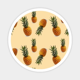 1980s girly tropical summer fruit pattern pineapple Magnet